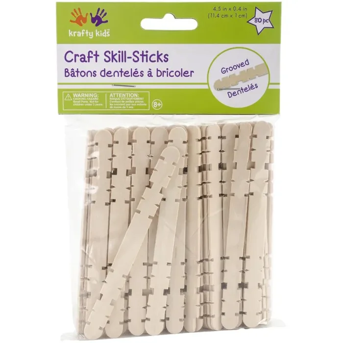 Natural Skill Sticks 4.5″ 80 Pieces