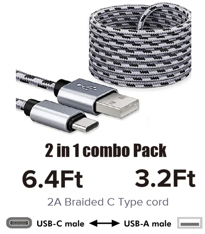 OCEANTREE Type C Cabel Type-C to Usb A (6Ft),Type-C to Usb A (3Ft)