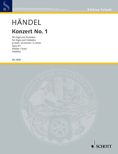 Organ Concerto No. 1 G Minor – Score