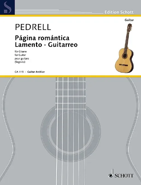 Página romántica – Lamento – Guitarreo