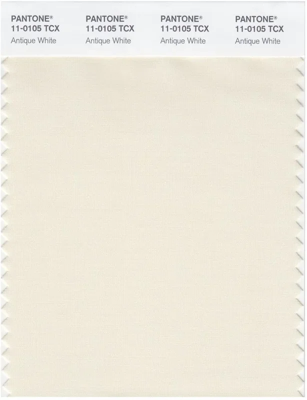Pantone Smart 11-0105 TCX Color Swatch Card | Antique White