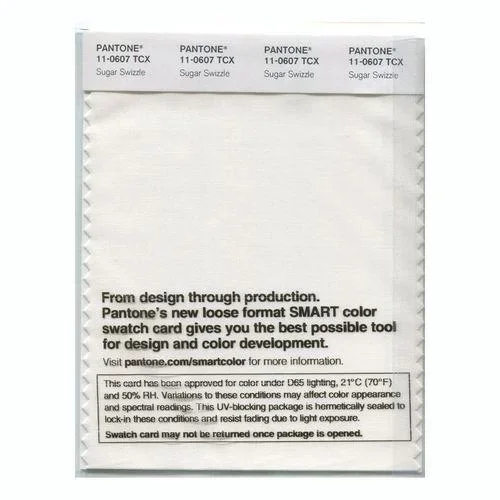 Pantone Smart 11-0607 TCX Color Swatch Card | Sugar Swizzle