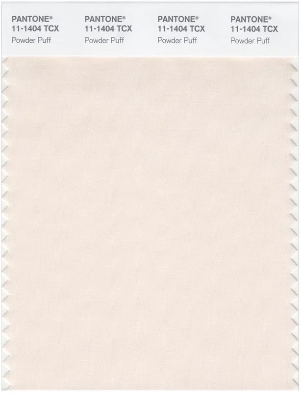Pantone Smart 11-1404 TCX Color Swatch Card | Powder Puff