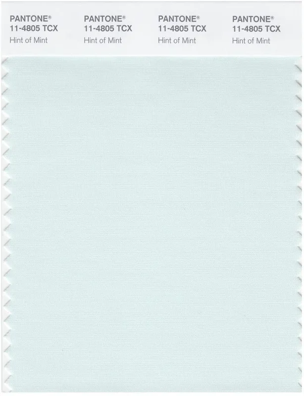 Pantone Smart 11-4805 TCX Color Swatch Card | Hint of Mint