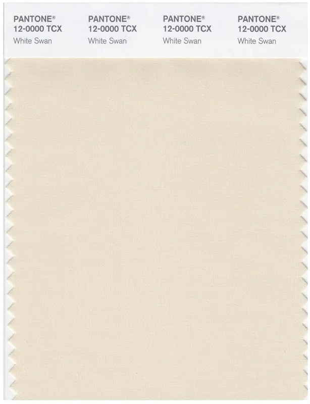 Pantone Smart 12-0000 TCX Color Swatch Card | White Swan