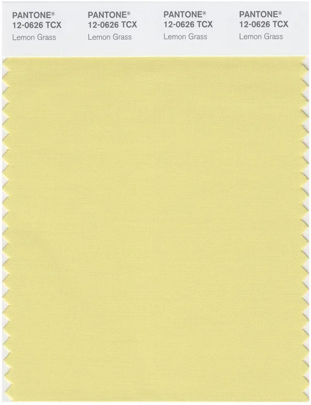 Pantone Smart 12-0626 TCX Color Swatch Card | Lemon Grass