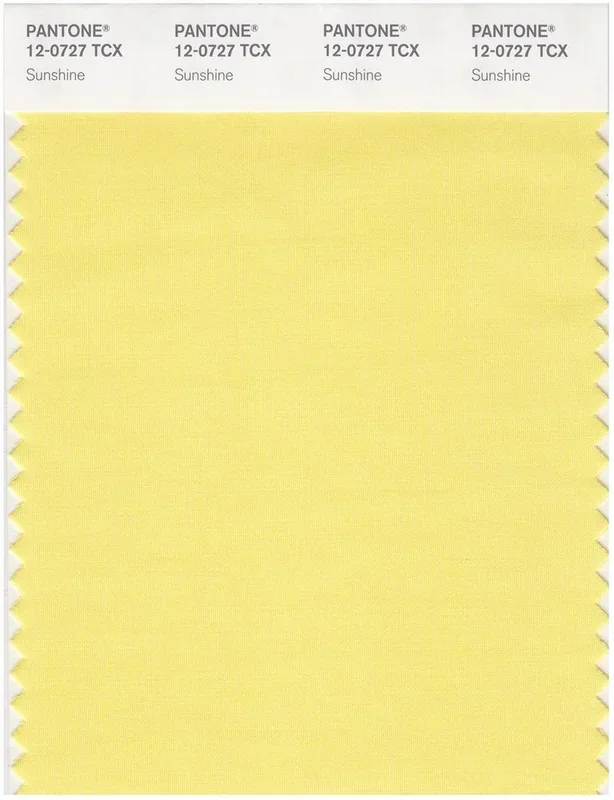 Pantone Smart 12-0727 TCX Color Swatch Card | Sunshine
