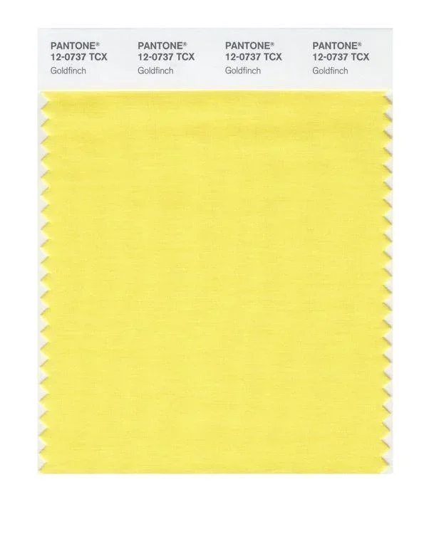 Pantone Smart 12-0737 TCX Color Swatch Card | Goldfinch