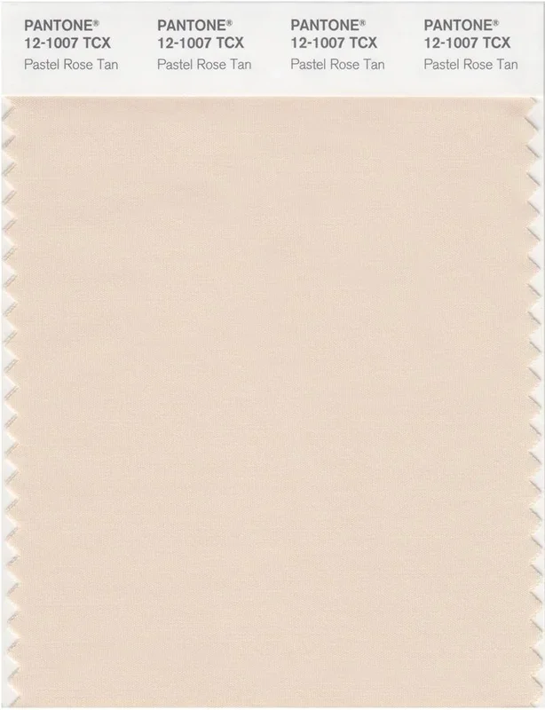 Pantone Smart 12-1007 TCX Color Swatch Card | Pastel Rose Tan