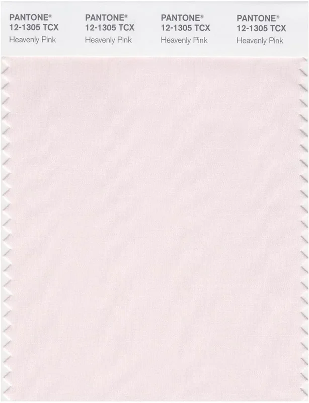 Pantone Smart 12-1305 TCX Color Swatch Card | Heavenly Pink