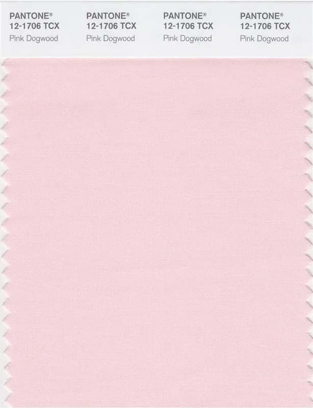 Pantone Smart 12-1706 TCX Color Swatch Card | Pink Dogwood