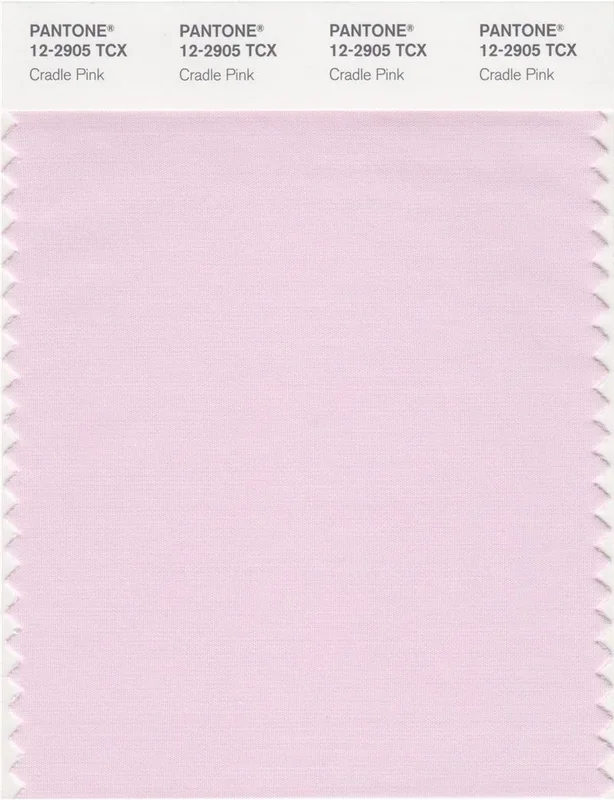 Pantone Smart 12-2905 TCX Color Swatch Card | Cradle Pink