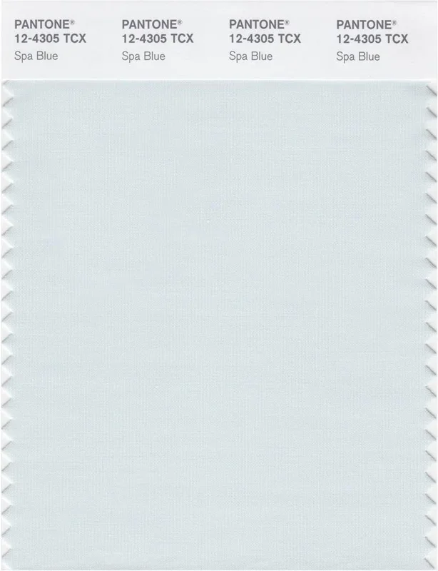 Pantone Smart 12-4305 TCX Color Swatch Card | Spa Blue