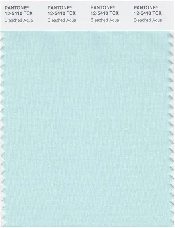 Pantone Smart 12-5410 TCX Color Swatch Card | Bleached Aqua