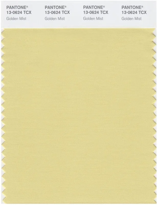 Pantone Smart 13-0624 TCX Color Swatch Card | Golden Mist