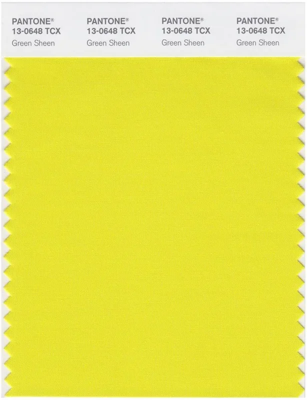 Pantone Smart 13-0648 TCX Color Swatch Card | Green Sheen