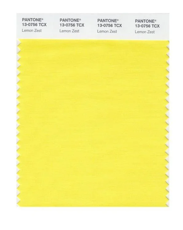 Pantone Smart 13-0756 TCX Color Swatch Card | Lemon Zest