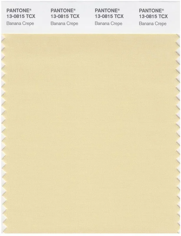 Pantone Smart 13-0815 TCX Color Swatch Card | Banana Crepe