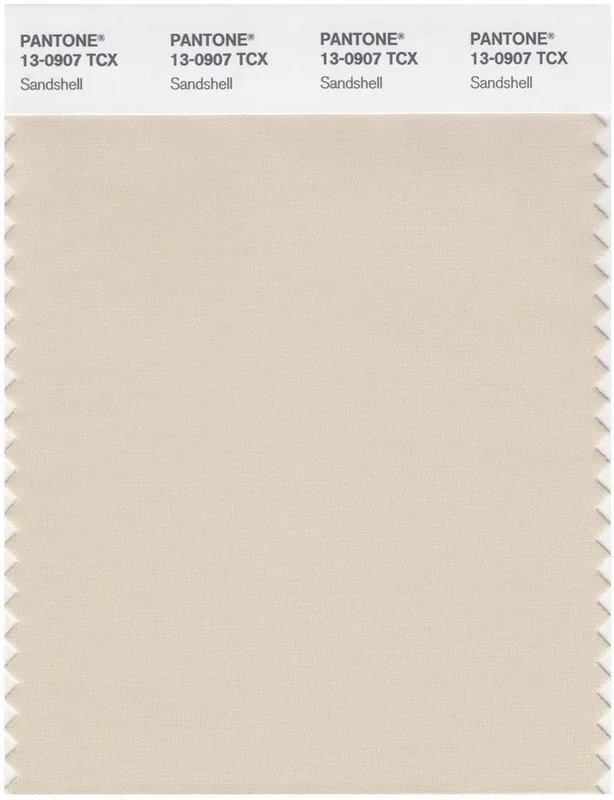 Pantone Smart 13-0907 TCX Color Swatch Card | Sand Shell
