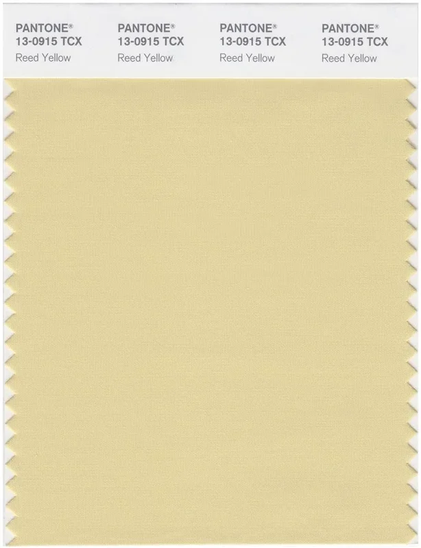 Pantone Smart 13-0915 TCX Color Swatch Card | Reed Yellow