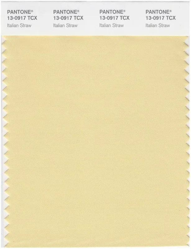 Pantone Smart 13-0917 TCX Color Swatch Card | Italian Straw
