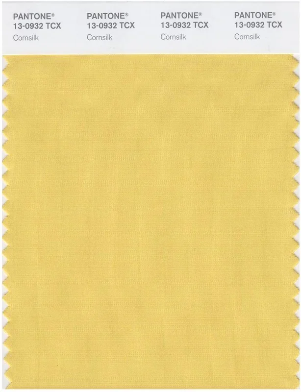 Pantone Smart 13-0932 TCX Color Swatch Card | Cornsilk