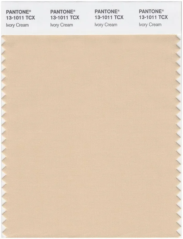 Pantone Smart 13-1011 TCX Color Swatch Card | Ivory Cream