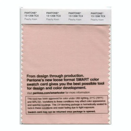 Pantone Smart 13-1208 TCX Color Swatch Card | Peachy Keen