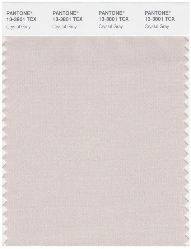 Pantone Smart 13-3801 TCX Color Swatch Card | Crystal Gray