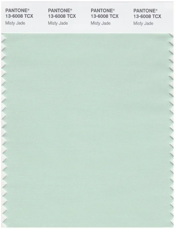 Pantone Smart 13-6008 TCX Color Swatch Card | Misty Jade