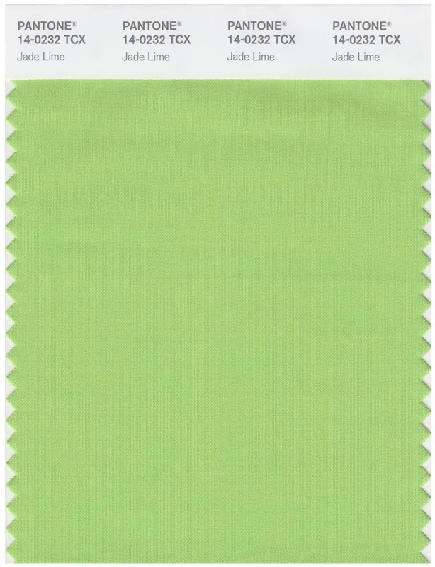 Pantone Smart 14-0232 TCX Color Swatch Card | Jade Lime