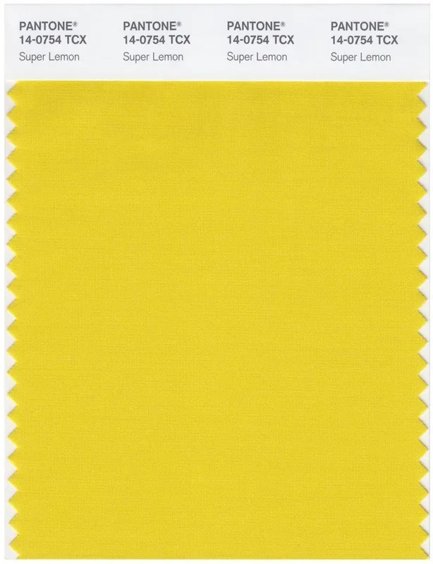 Pantone Smart 14-0754 TCX Color Swatch Card | Super Lemon