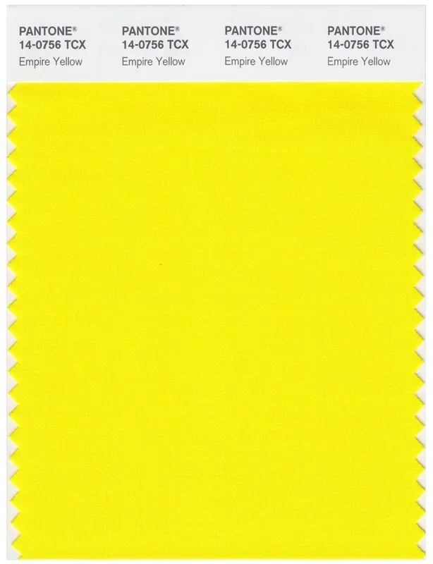 Pantone Smart 14-0756 TCX Color Swatch Card | Empire Yellow