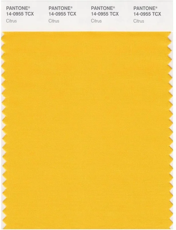 Pantone Smart 14-0955 TCX Color Swatch Card | Citrus
