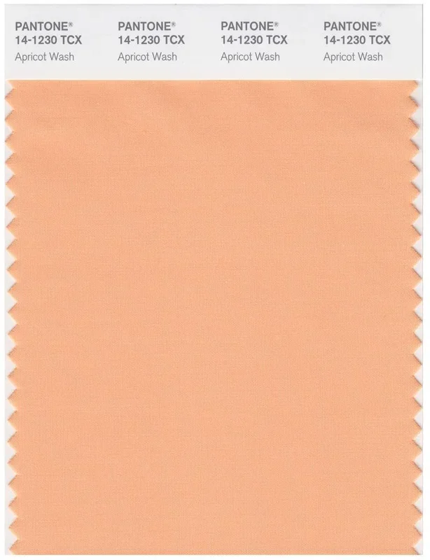 Pantone Smart 14-1230 TCX Color Swatch Card | Apricot Wash