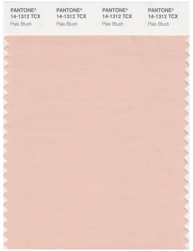 Pantone Smart 14-1312 TCX Color Swatch Card | Pale Blush