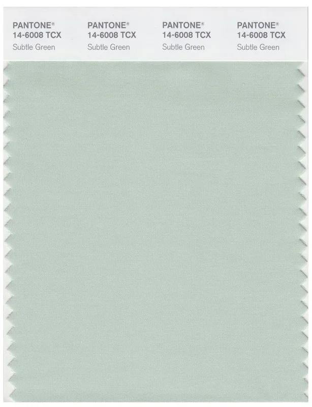 Pantone Smart 14-6008 TCX Color Swatch Card | Subtle Green