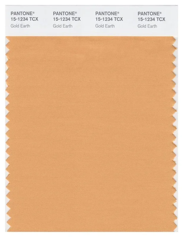 Pantone Smart 15-1234 TCX Color Swatch Card | Golden Earth