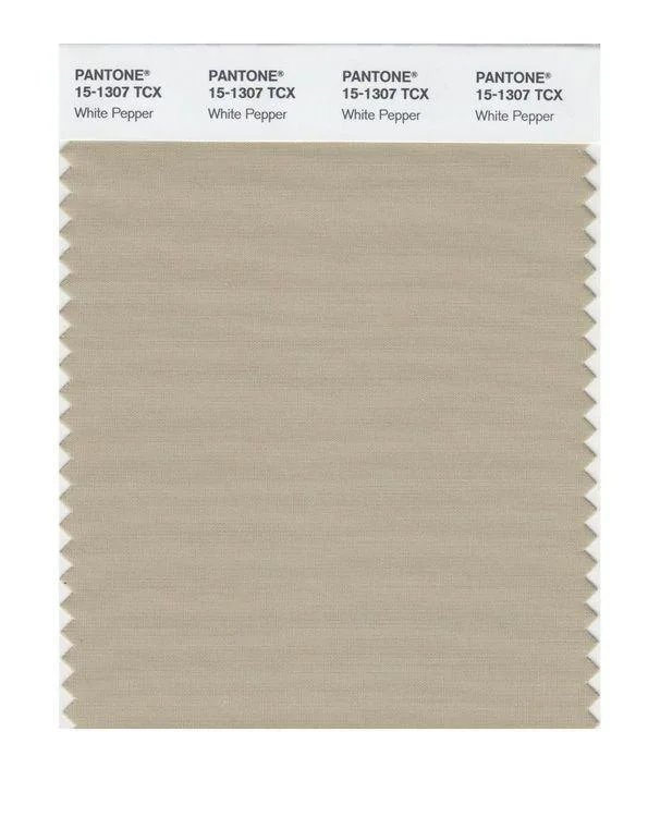 Pantone Smart 15-1307 TCX Color Swatch Card | White Pepper