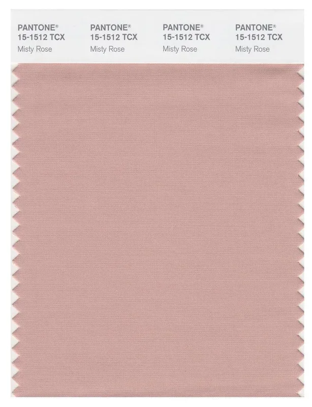 Pantone Smart 15-1512 TCX Color Swatch Card | Misty Rose
