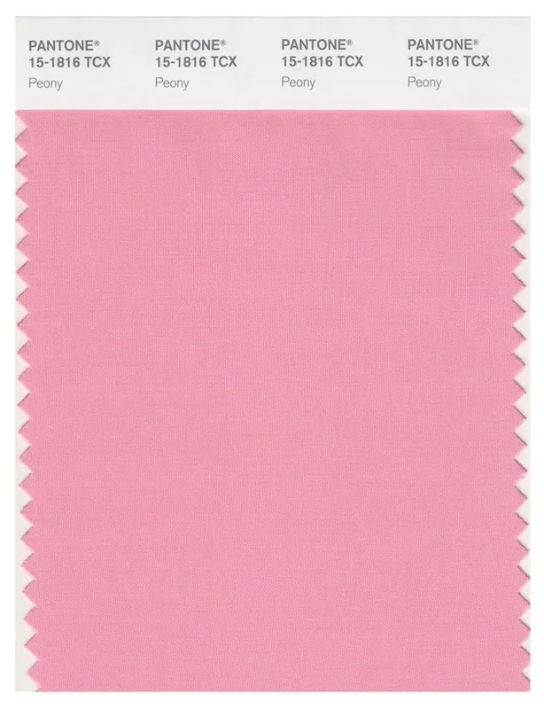 Pantone Smart 15-1816 TCX Color Swatch Card | Peony