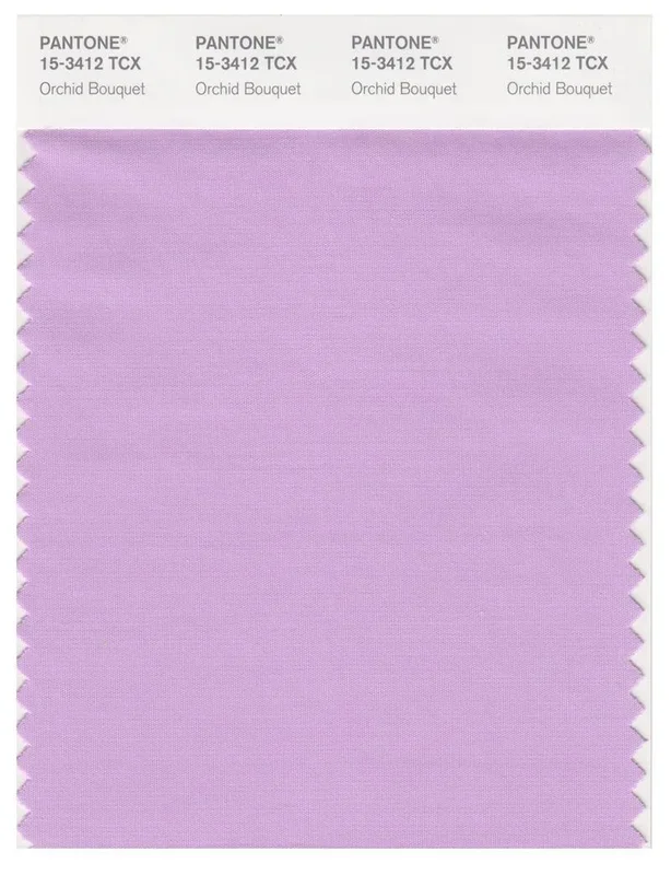Pantone Smart 15-3412 TCX Color Swatch Card | Orchid Bouquet