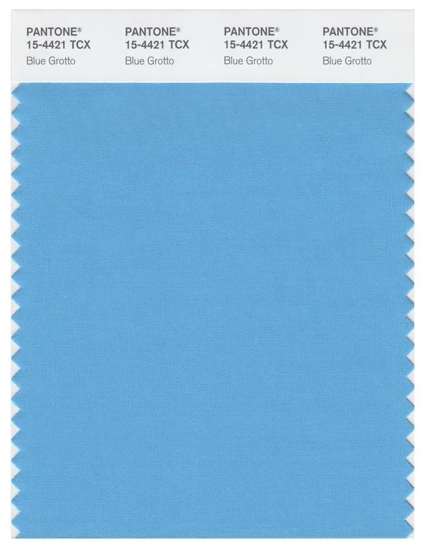 Pantone Smart 15-4421 TCX Color Swatch Card | Blue Grotto