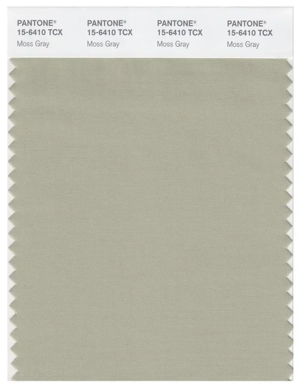 Pantone Smart 15-6410 TCX Color Swatch Card | Moss Gray