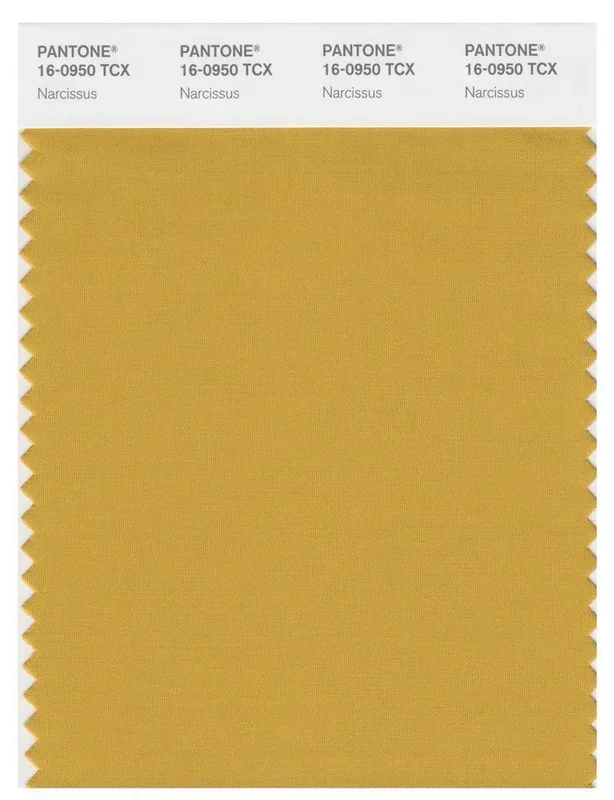 Pantone Smart 16-0950 TCX Color Swatch Card | Narcissus