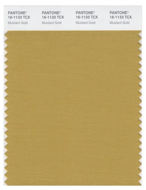 Pantone Smart 16-1133 TCX Color Swatch Card | Mustard Gold