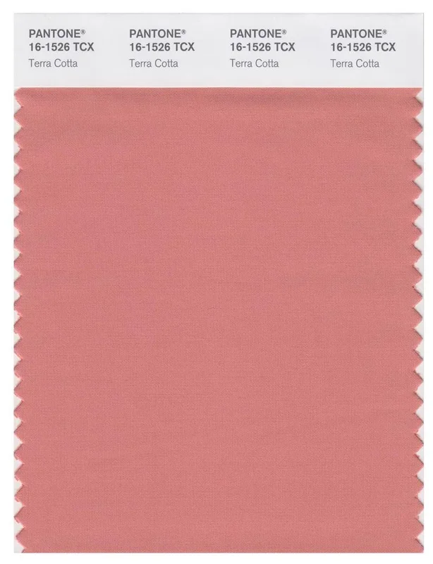 Pantone Smart 16-1526 TCX Color Swatch Card | Terra Cotta