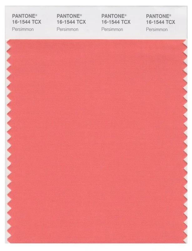 Pantone Smart 16-1544 TCX Color Swatch Card | Persimmon