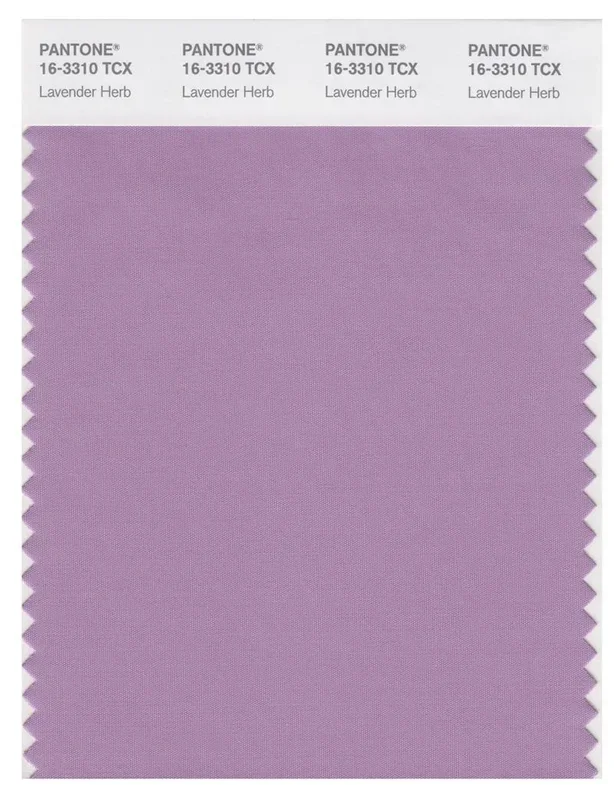 Pantone Smart 16-3310 TCX Color Swatch Card | Lavendar Herb