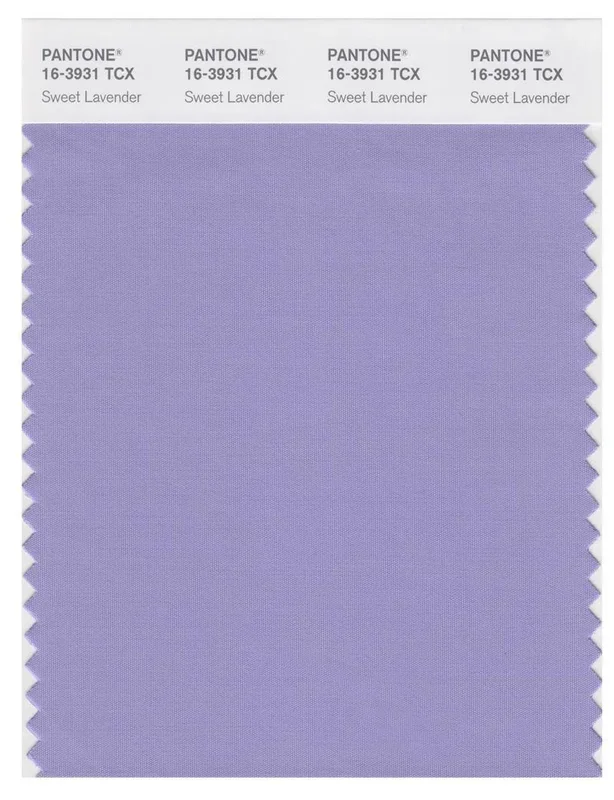 Pantone Smart 16-3931 TCX Color Swatch Card | Sweet Lavender
